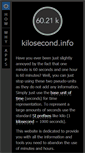 Mobile Screenshot of kilosecond.info