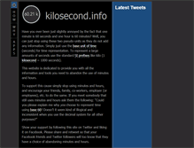 Tablet Screenshot of kilosecond.info